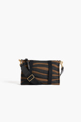 Quilted Cross Body Bag - Tiger - Khaki
