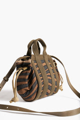Quilted Strap Bag (M) - Tiger - Khaki