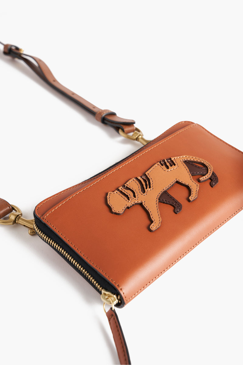 Leather Wallet (M) - Tiger - Vegetal