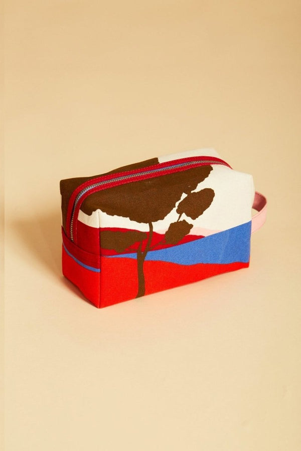 Medium Toiletry Bag - Azur - Red - Inoui Editions