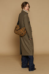 Quilted and Embroidered Moon Bag (S) - Leonard - Black - Inoui Editions Europe