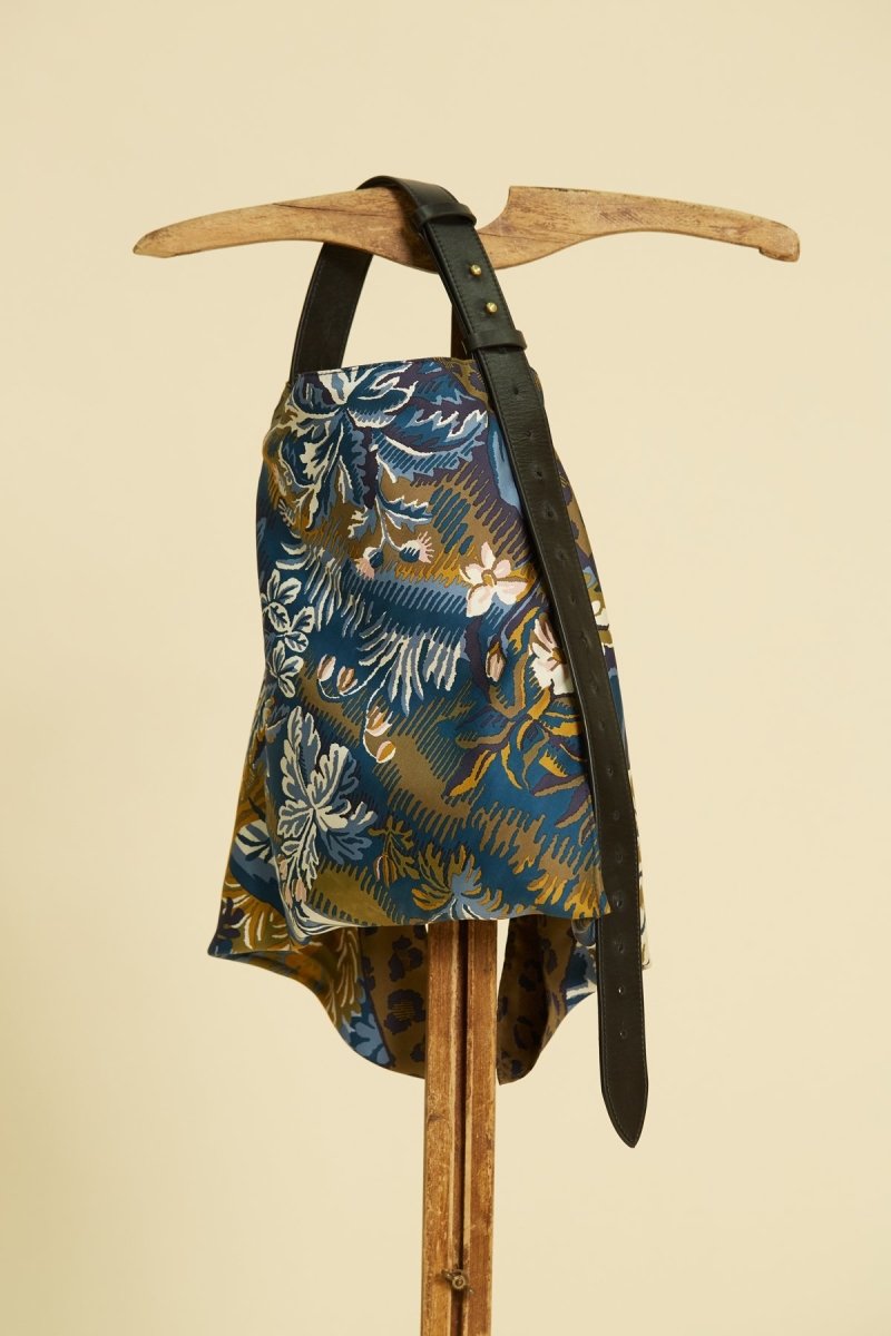 Silk Scarf Bag - Fontainebleau - Blue - Inoui Editions
