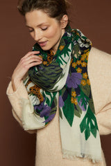 Wool Scarf - Bloom - Forest - Inoui Editions Europe