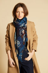 Wool Scarf - Fontainebleau - Blue - Inoui Editions