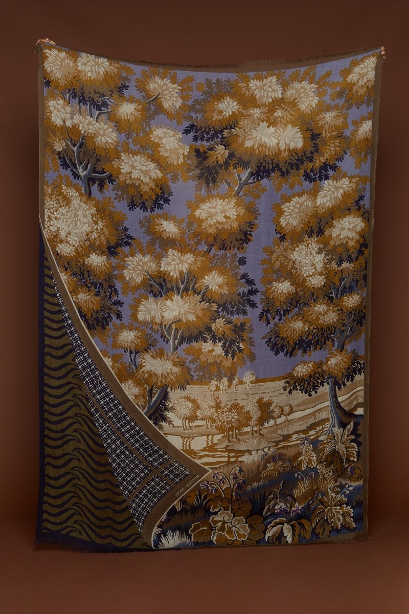 Wool Scarf - Fontainebleau - Lilac - Inoui Editions Europe
